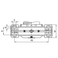 FAG直立式轴承座 BND3176-H-C-T-AL-S, 非剖分，用于带锥孔和紧定套的轴承，轴上带法兰，Taconite 密封，脂润滑