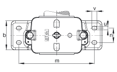 FAG直立式轴承座 S3084-H-N-FZ-AF-L + 23084B-K-MB, 剖分，用于带锥孔和紧定套的调心滚子轴承，毛毡密封，脂润滑