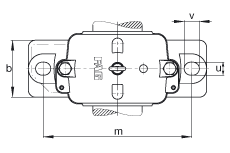 FAG直立式轴承座 S3044-H-N-FZ-BF-L + 230SM200-MA, 剖分的调心滚子轴承，毛毡密封，脂润滑